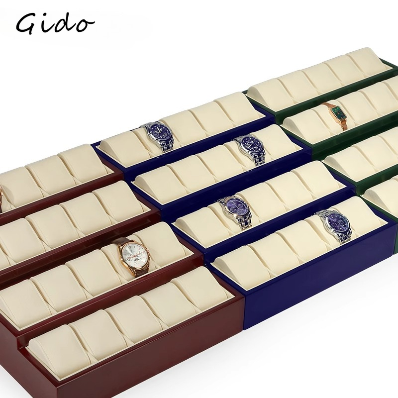 Luxury Watch Tier - Vassoio in velluto con espositore per