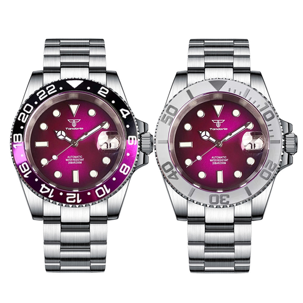 Titanium Sport Watch - Orologio Meccanico da Immersione Tandorio 200M