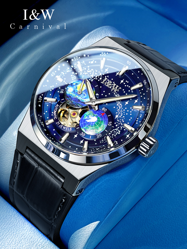 Luxury Watch Second Hand - CARNIVAL Nuovo Movimento MIYOTA Orologio Automatico