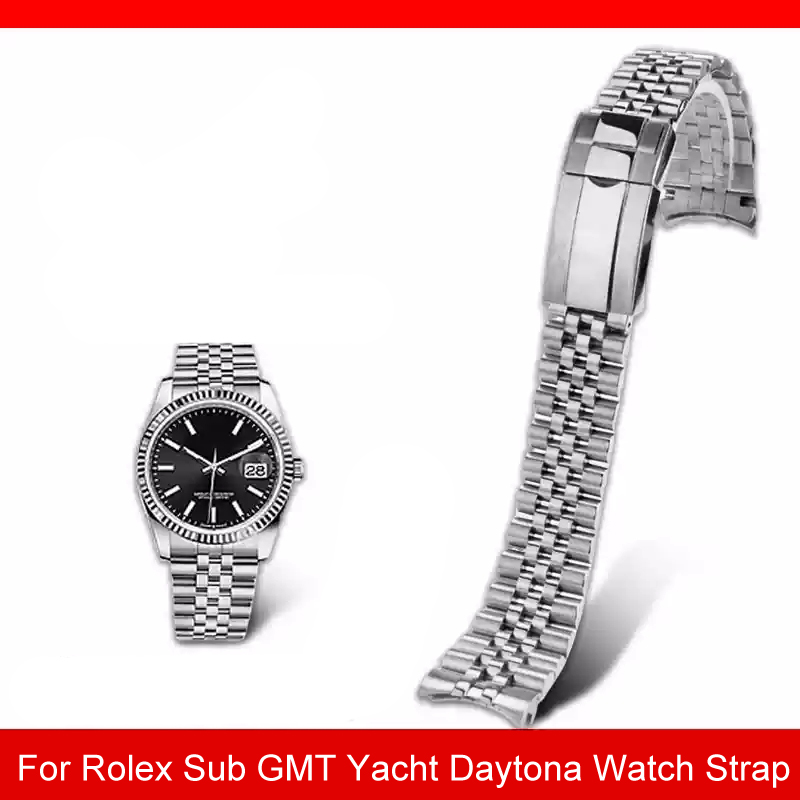 Luxury Watch La - Bracciale per orologio Jubilee 316L per