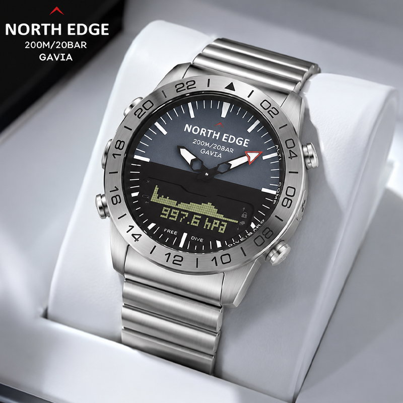 Compass Watch Luxury - NORTH EDGE Orologio digitale sportivo da
