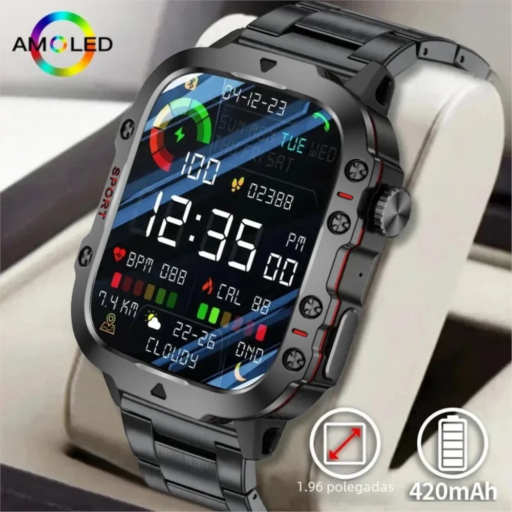 Compass Watch Luxury - Smartwatch Militare Originale per Uomo, Chiamate