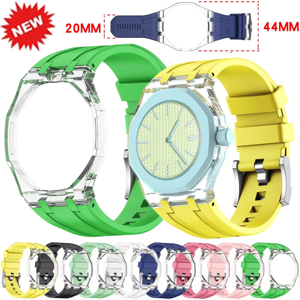 Luxury X I Watch - Cinturino in Silicone Liquido Trasparente per