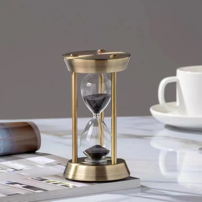 Table Watch Luxury - Soggiorno Metallo Tre Pilastro Timer Ornamento