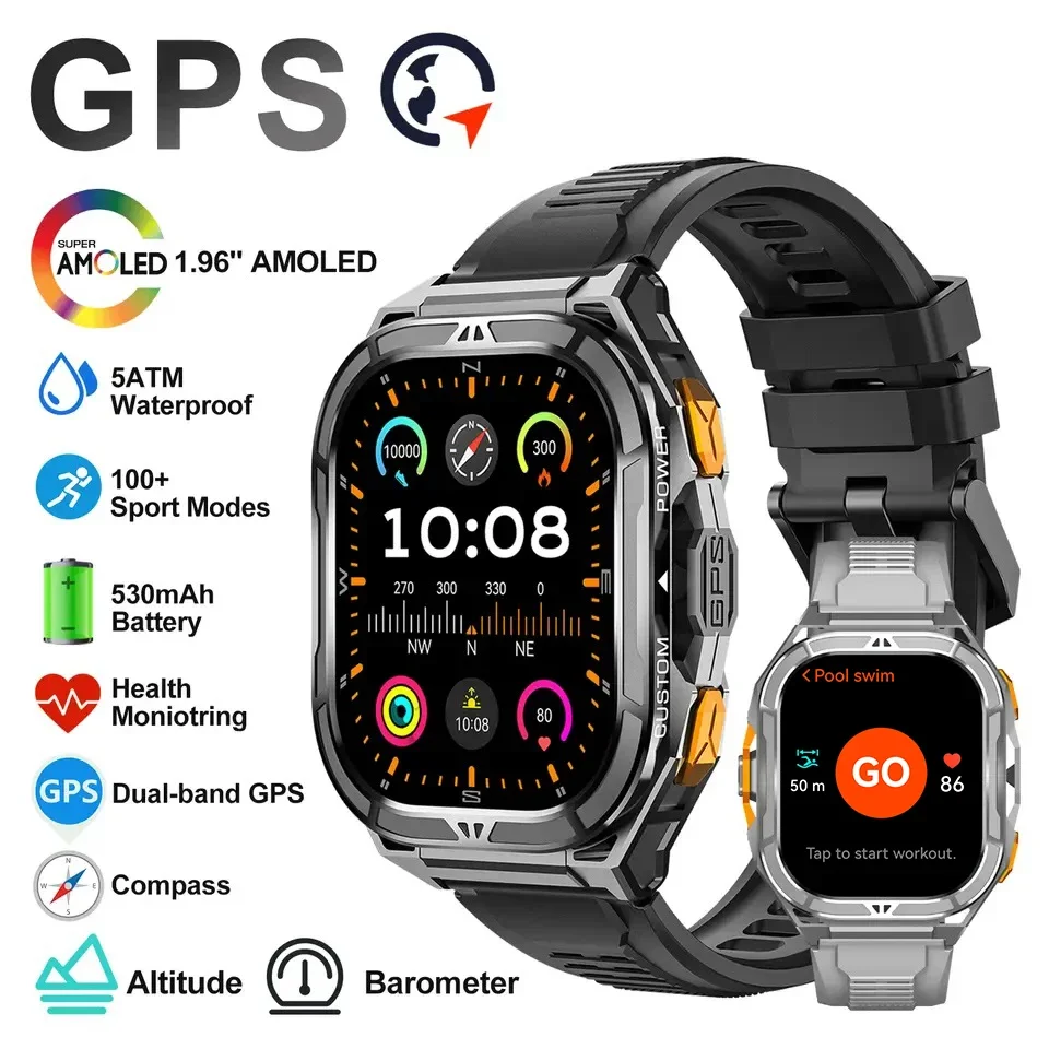 Compass Watch Luxury - Smartwatch di Lusso AMOLED con GPS