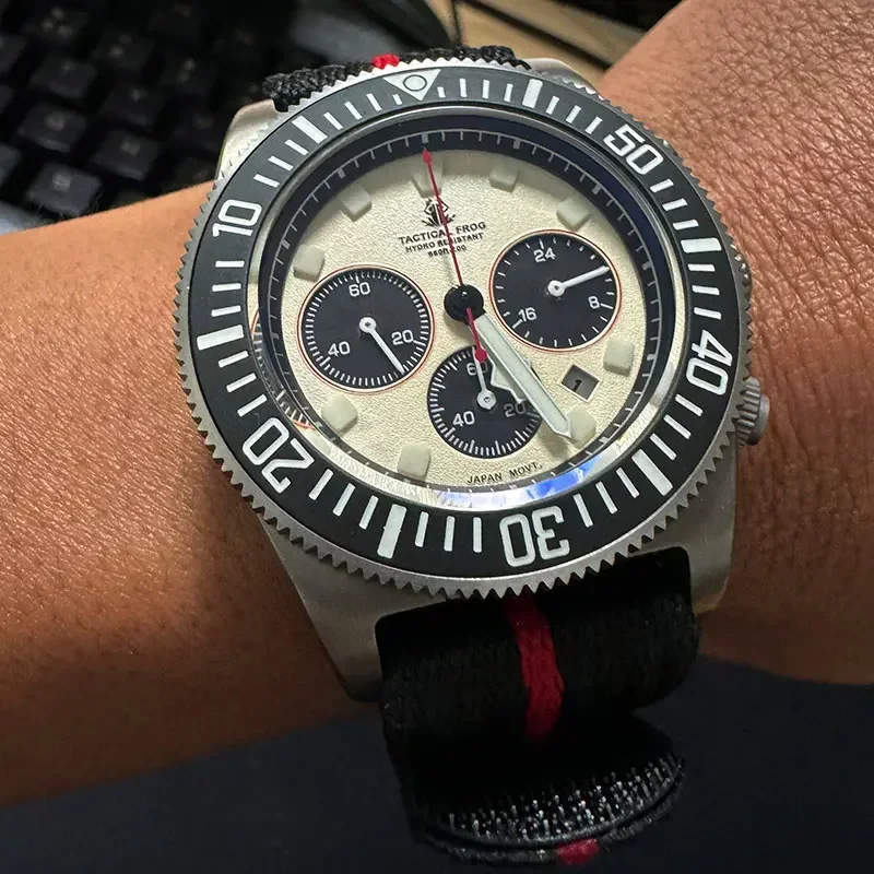 Titanium Sport Watch - Orologio subacqueo da uomo tattico Frog
