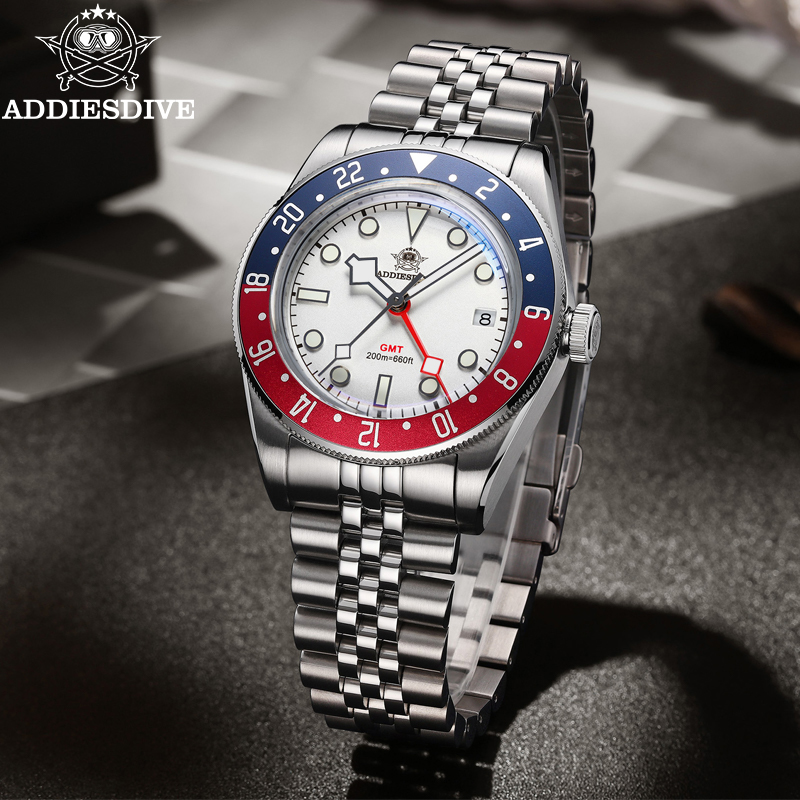 ADDIESDIVE 39mm Orologio da po - Gmt Dual Timezone Watch recensione e prezzo