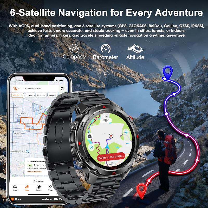 Nuovo Smartwatch Militare GPS  - Gmt Dual Timezone Watch recensione e prezzo