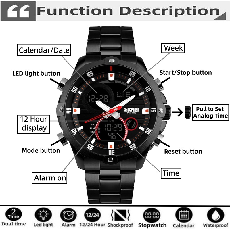 SKMEI 2016 Nuovi Orologi Uomin - Luxury Watch Low Price recensione e prezzo