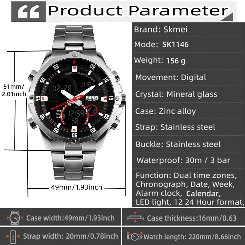 SKMEI 2016 Nuovi Orologi Uomin - Luxury Watch Low Price recensione e prezzo