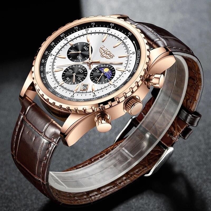 LIGE New Mens Watches Top Bran - Luxury Watch Low Price recensione e prezzo