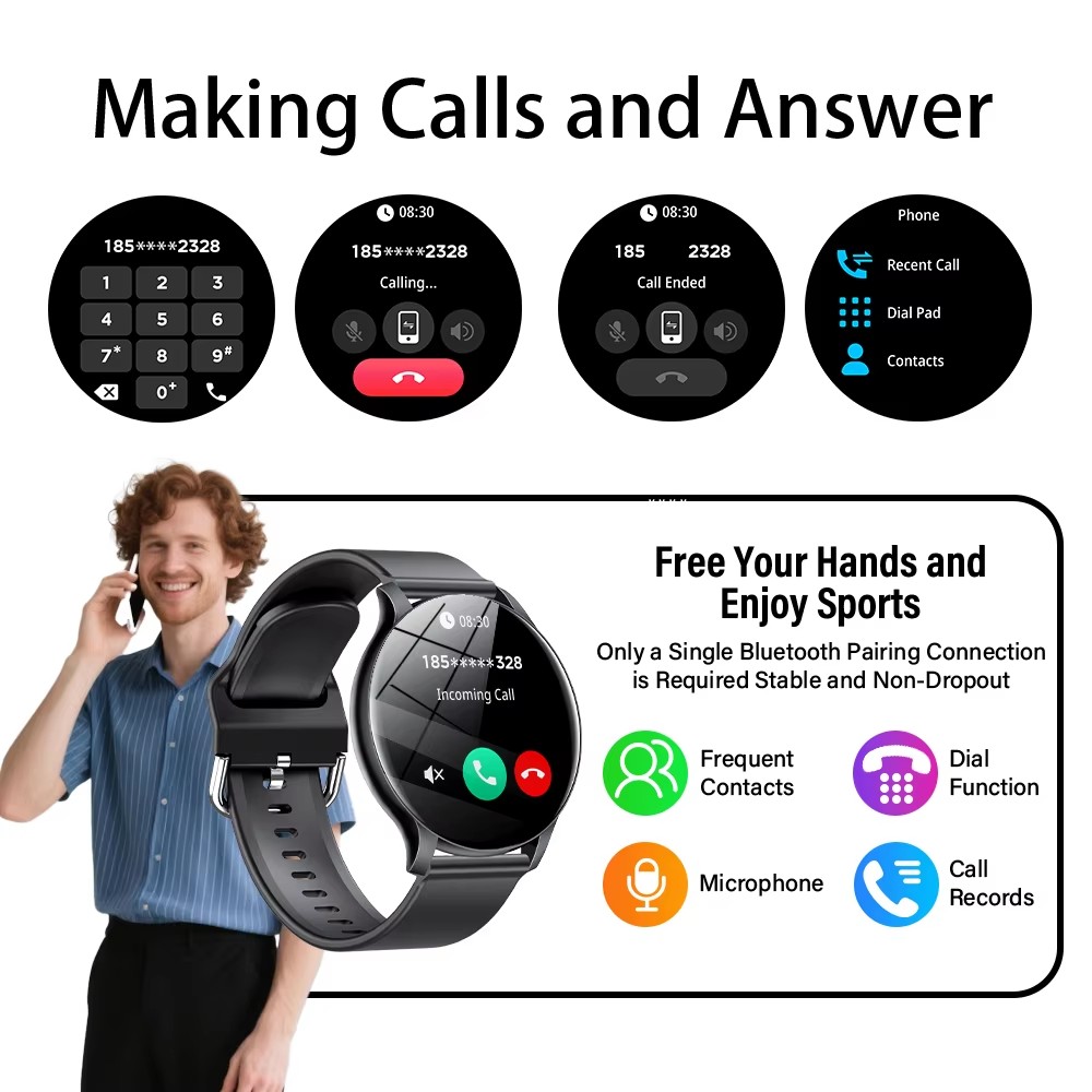 Nuovo Smartwatch 2025 con Moni - Gmt Dual Timezone Watch recensione e prezzo