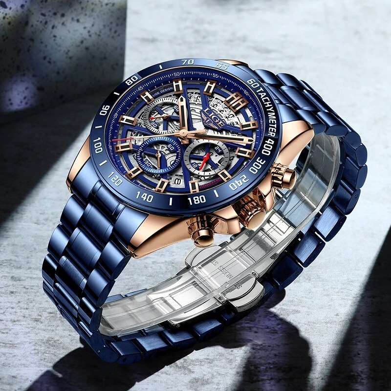 LIGE 2024 New Men Watch Top Br - Luxury Watch Low Price recensione e prezzo