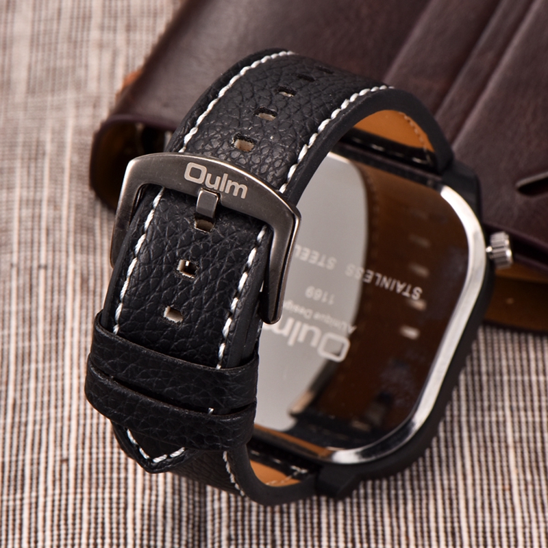 Oulm Classic Black Casual Watc - Compass Watch Luxury recensione e prezzo
