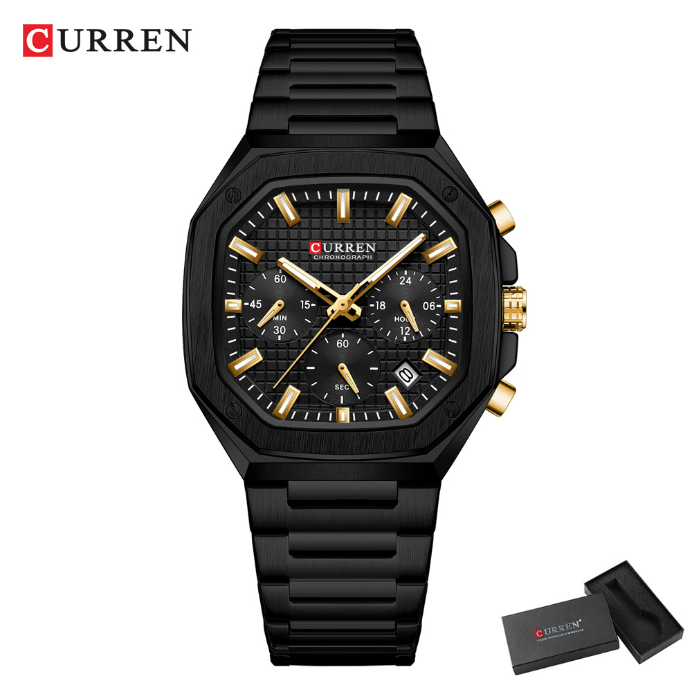 CURREN Orologio cronografo qua - Luxury Watch Gold recensione e prezzo