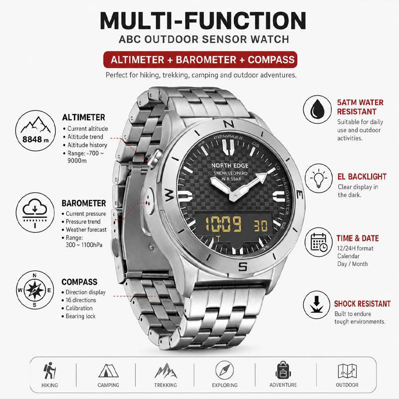 Orologio Digitale Sportivo da  - Compass Watch Luxury recensione e prezzo
