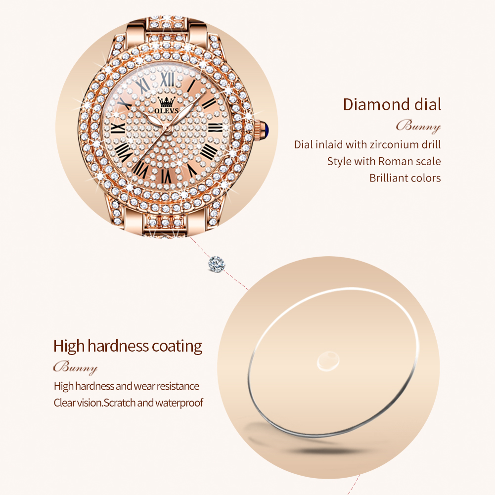 OLEVS 9943 Orologio al quarzo  - Luxury Watch Gold recensione e prezzo